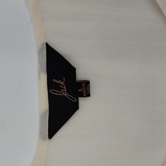 Jack by BB Dakota Sheer Cream Boho Top Size Large - Picture 7 of 11